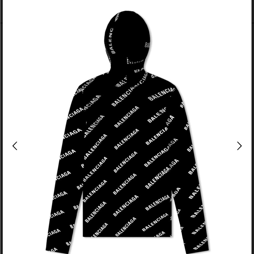 Balenciaga logo hooded turtleneck size XL